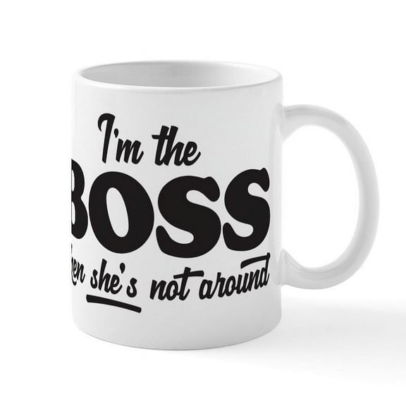 CafePress - I'm The Boss - 11 oz Ceramic Mug - Novelty Coffee Tea Cup