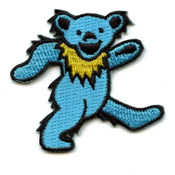 Grateful Dead Men's Embroidered Patch Blue
