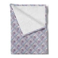thumbnail image 2 of Abstract Soft Flannel Fleece Blanket, Doodle Waves in Pastel Color Repeating Striped Swirls in Vertical Order Boho Style, Cozy Plush for Indoor and Outdoor Use, 50" x 70", Multicolor, by Ambesonne, 2 of 5