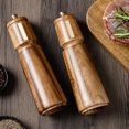 thumbnail image 4 of Chendee Wooden Salt Pepper Grinder Set Manual Spice Mill Adjustable W/Tray Coarseness,Tray, 4 of 9