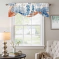 thumbnail image 6 of Sea Corals Seahorse Tie Up Valances Curtain, Adjustable Kitchen Summer Beach Sea Stars Valances for Windows Decor, Rod Pocket Short Curtains Set for Bedroom/Bathroom, 42"x18", 6 of 9