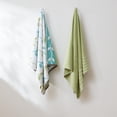 thumbnail image 5 of Modern Threads Organic Vines 6-Piece Cotton Adult Bath Towel Set, Sage, 5 of 13