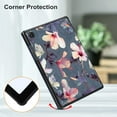 thumbnail image 6 of Fintie Case for Samsung Galaxy Tab A8 10.5 inch Tablet 2022 (SM-X200/X205/X207), Slim Lightweight Tri-Fold Stand Cover Hard Back Shell Auto Wake/Sleep, Blooming Hibiscus, 6 of 9