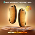 thumbnail image 6 of Morfone Magnetic Hand Warmers Rechargeable with 10000mAh Charging Case, 2 Pack Portable Electric Pocket Heater 3 Heat Settings Up to 50 Hrs, Gifts for Christmas, Hunting, Camping Gear, Golf, Outdoors, 6 of 10