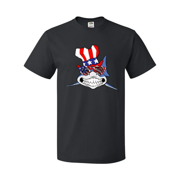 Inktastic 4th of July Patriot Shark T-Shirt