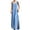 Light blue, variant on Rbaofujie Womens Dresses Women's Fashion Suspenders Loose Denim Tube Top Dress Split Long Skirt Blue