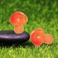 thumbnail image 3 of Natural Crystal Mushroom Shape Mini Small Semi Precious Stones Agate Rose Quartz Amethyst For Home Decor Fish Tank Flower Pot Diy Craft, 3 of 6