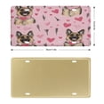 thumbnail image 2 of Cute German Shepherd Dogs Love Heart License Plates License Plate Novelty Auto Car Tag Cute Animal Pet Dog Personalized License Plates Aluminum for Your Golf Cart 6x12 Inch, 2 of 5