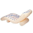 thumbnail image 5 of Funsicle: Deco FunChaiser Lounge - Blue & Cream, Inflatable Pool & Water Float, 68x34x30", Contoured Design, Drink Holder, 220 lb Capacity, 5 of 7