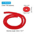 thumbnail image 2 of Uxcell Polymer Clay Beads Spacer 1750 Pcs 5 Strands Round Flat Handmade Bead Spacer for Jewelry Making Red 0.24 inch, 2 of 7