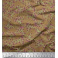 thumbnail image 1 of Soimoi Velvet Fabric Leaves & Floral Artistic Printed Craft Fabric by the Yard 58 Inch Wide, 1 of 1