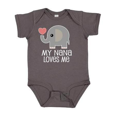 

Inktastic Nana Loves Me for Grandkids Gift Baby Boy or Baby Girl Bodysuit