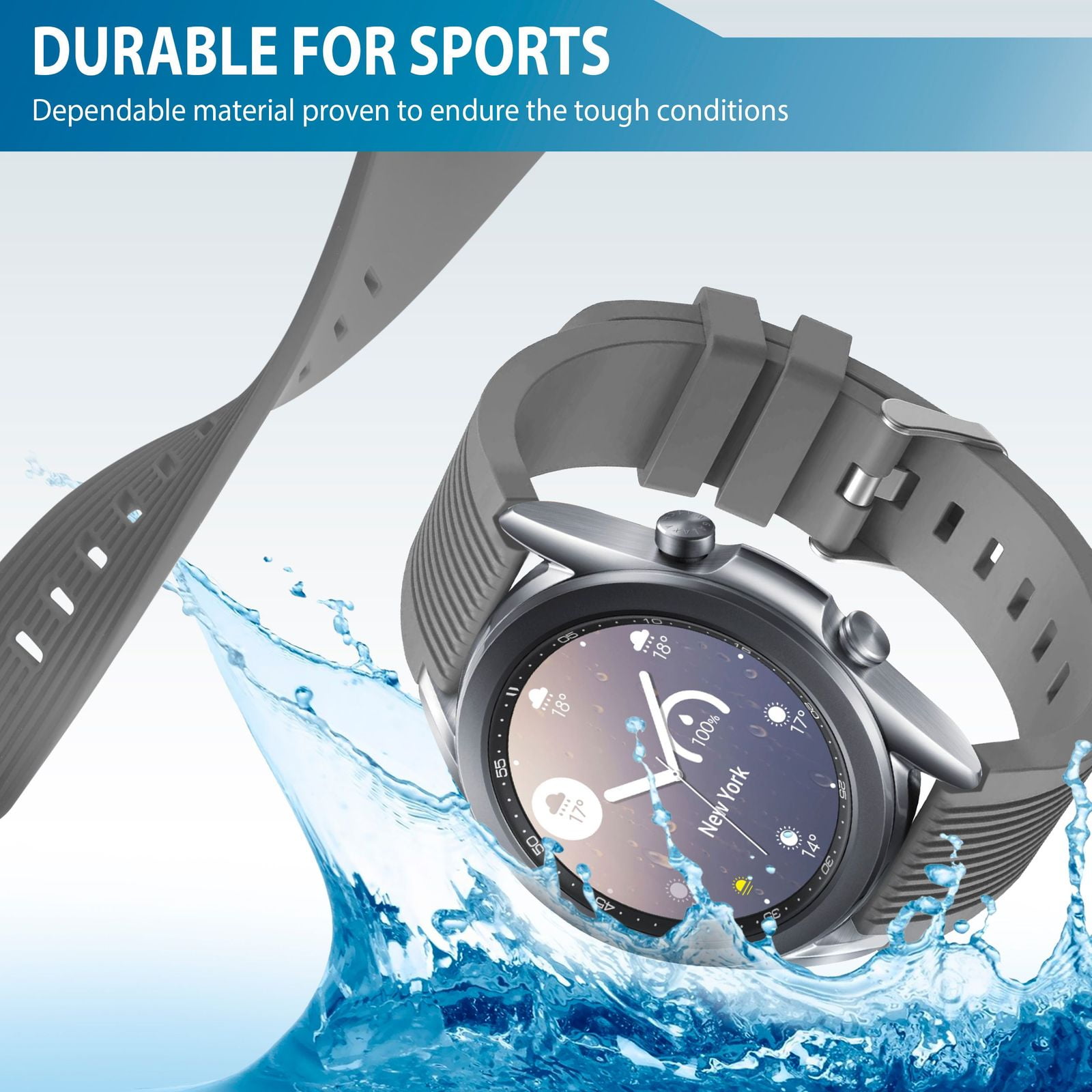 Wanme para Samsung Galaxy Watch 4 Banda 40 mm 44 mm, Galaxy Watch 4 Bandas  clásicas