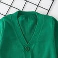 thumbnail image 5 of Gibobby Kids Baby Girl Knit Cardigan Sweater Cream Cotton Autumn Coat,Green,3-4 Years, 5 of 6