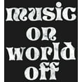 thumbnail image 2 of Girl's Lost Gods Music On World Off Graphic Tee Black X Small, 2 of 4