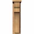 thumbnail image 2 of 5 1/2"W x 10"D x 22"H Yorktown Smooth Corbel w/Backplate, Western Red Cedar, 2 of 9