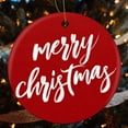 thumbnail image 4 of Merry Christmas Ceramics Ornaments Happy New Year Double-Sided Ceramics Ornaments Christmas Home Office Tree Decorations Housewarming Gift, 4 of 5