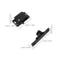 thumbnail image 2 of LOLIPPYY 2 Sets Rv Door Latch Black Abs For Vehicle Use With Compact Shape, 2 of 8