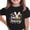 Black, variant on Toddler Easter Clothes Easter Bunny Egg Print Short Sleeved Printed T-shirt Round Neck Casual Kids 3-15Y Purple 110