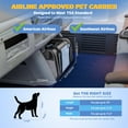 thumbnail image 2 of Pet Carrier with Wheels for Cat and Small Dogs: Expandable Airline Approved Rolling Cat Carrier - Cat Carrier Soft for Pets Under 25lbs Travel Plane Trip, 2 of 18