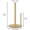 thumbnail image 5 of Paper Towel Holder Black Kitchen Roll Holder, Premium Stainless Steel Paper Towel Holder for Kitchen Roll Organize, Countertop Roll Dispenser with Weighted Base, 5 of 7