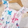 thumbnail image 5 of Cethrio Kids Girls Summer Dresses 2025, Sleeveless Printed Cotton Cute Dresses with Hats White Size 2-3T, 5 of 6