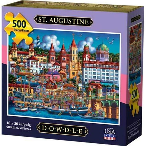 DOWDLE ART Populaire St. Augustine 500 Piece Puzzle