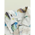 thumbnail image 6 of Baby Toddler Boys Summer Outfits 12 18 24 Months 2T 3T 4T 5T Fish Print Button Short Sleeves T-Shirt and Elastic Shorts Set for 2 Piece Clothes Set, 6 of 9
