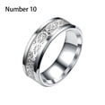 thumbnail image 4 of Minnieouse Anillo de hombre portátil decorativo adultos mano joyería fiesta vacaciones Festival ropa decoración novio reutilizable artesanía Ropa, zapatos y accesorios Miscelánea Plata Tamaño 10 Minnieouse AP014587-05, 4 of 6