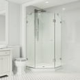 thumbnail image 2 of VIGO Piedmont 38 in. L x 38 in. W x 77 in. H Frameless Hinged Neo-angle Shower Enclosure Kit in Chrome with Clear Glass, 2 of 12
