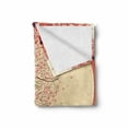 thumbnail image 2 of Spring Soft Flannel Fleece Blanket, Cherry Blossom Sakura Tree Branches on Moon Japanese Style Illustration, Cozy Plush for Indoor and Outdoor Use, 60" x 80", Coral Pale Yellow Plum, by Ambesonne, 2 of 6