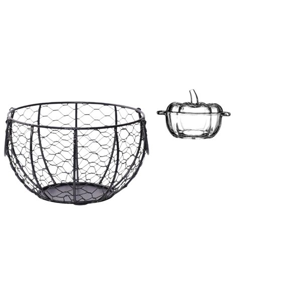 Cesta de huevos,Cesta multiusos para huevos,cesta tejida de alambre de hierro,Cesta de almacenamiento de alambre para huevos Cesta de almacenamiento portátil,Plato de dulces,Plato de dulces de
