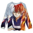 thumbnail image 3 of My Hero Academia Men's Lounge Pajamas Set 2-Piece Crew Neck Sleepwear Soft Long Sleeve Top & Pants for Sleep, Home & Vacation XL, 3 of 8