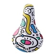 thumbnail image 4 of DYNWAVECA Children's Bicycle Saddle, Comfortable, Non-slip Replacement Saddle for Children's Bicycles, Shock-absorbing for Road And Outdoor Riding Colorful Mouth, 4 of 7