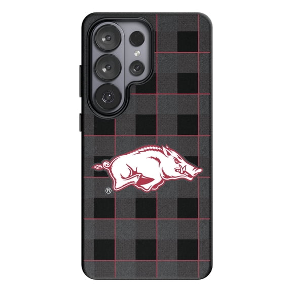Keyscaper Arkansas Razorbacks Plaid Galaxy Magnetic Bump Case