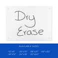 thumbnail image 2 of 21x28 Dry Erase Board for Wall - with .25 Clear Acrylic and White Stand Off Finish - Perfect Whiteboard for Office, Home, Classroom - Durable and Stylish .25 Clear Acrylic Dry Erase Board, 2 of 8
