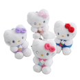 thumbnail image 2 of Venta al por mayor de llaveros de felpa de gato Sanrio KT de dibujos animados HelloKitty mochila de muñecos de peluche colgante de felpa para niños para regalo, 2 of 4