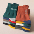 thumbnail image 3 of Calcetines de hombre hasta media pantorrilla, calcetines de otoño e invierno, calcetines de algodón, calcetines deportivos desodorantes de tacón largo, versión coreana, 3 of 5