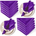 thumbnail image 1 of Nvzi Servilletas de poliéster, 16,92 x 16,92 pulgadas, servilletas de tela lavables para cenas en restaurantes, bodas y festividades, paquete de 10, rosa oscuro, 1 of 4