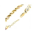 thumbnail image 4 of RYLOS Bracelets for Women 925 Yellow Gold Plated Silver infinity Twist Tennis Bracelet Gemstone &  Diamonds Adjustable to Fit 7"-8" Wrist, 6 - 4X3MM Star Ruby Jewelry for Women Friendship, 4 of 8