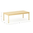 thumbnail image 5 of Guidecraft EdQ Kids Activity Table-Natural: Rectangle Wooden Craft Table, 30"x60", 20" Height | Kids Desk for Playroom, Preschool, Daycare & Classroom, 5 of 5