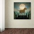 thumbnail image 3 of Trademark Fine Art 'Moonrise Yellow Dog Golden Pond' Canvas Art by Ryan Fowler, 3 of 3