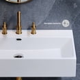 thumbnail image 5 of Claire 30" Rectangle Wall-Mount Bathroom Sink with 8" Widespread Holes, 5 of 12