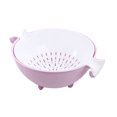 thumbnail image 1 of Two-in-one kitchen filter/colander and bowl set, filter, detachable colander filter set, saving space, used for washing and mixing fruits and vegetables, 1 of 4