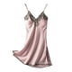 thumbnail image 1 of Vestido de falda con tirantes de satén para mujer Lencería sexy Ropa de casa Pijama Camisón Wmkox8yi FGJ1147, 1 of 8