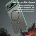 thumbnail image 5 of Dteck Magnetic Case for Google Pixel 9 Pro,Shockproof TPU+PC Matte Translucent Back Slim Protective Case Compatible with MagSafe Cover for Google Pixel 9 Pro,Green, 5 of 6