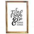 thumbnail image 6 of So Fresh and So Clean Clean Sign - Funny Farmhouse Bathroom Sign, Cute Guest Bathroom Decor Wall Art, Rustic Home Decor, Modern Farmhouse Sign for Bathroom Wall with Funny Quotes 11x16 Inch, 6 of 7