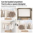 thumbnail image 4 of Mistaha Retractable Clothesline with Adjustable Tightness for Indoor Outdoor Use - Durable Steel Wire Rope, 20kg Load Capacity - Portable Laundry Drying Rack for Home Travel - Grey, No Drilling Needed, 4 of 7