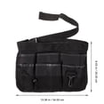 thumbnail image 3 of RUNROTOO Garden Tool Belt Pouch Multi Pocket Rectangular Tool Waist Bag Black 1Set, 3 of 8