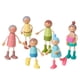 thumbnail image 1 of Juego de 7 muñecos familiares de madera con forma de frijol gigante para niños a partir de 3 años, 1 of 9